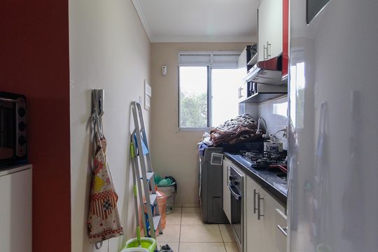 Cozinha de apartamento para alugar com 2 quartos, 42m² em Vila Cosmopolita, São Paulo