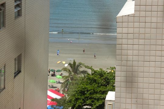Vista do Terraço Privado de apartamento para alugar com 3 quartos, 210m² em Ponta da Praia, Santos