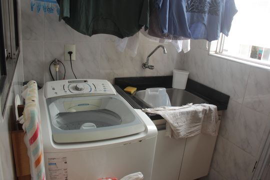 Área de Serviço de apartamento para alugar com 3 quartos, 210m² em Ponta da Praia, Santos