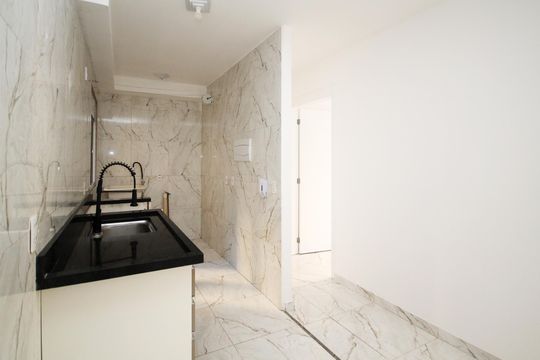 Cozinha de apartamento para alugar com 2 quartos, 56m² em Lageado, Cotia