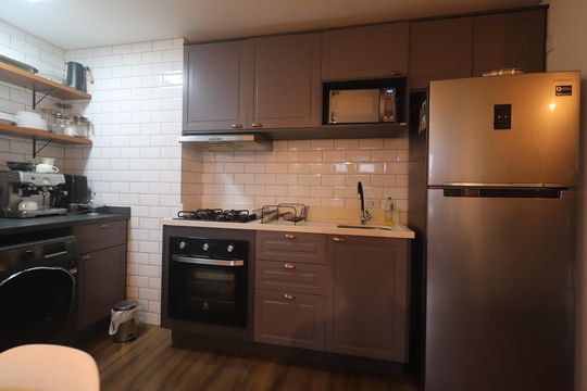 Cozinha de apartamento à venda com 2 quartos, 49m² em Canudos, Novo Hamburgo