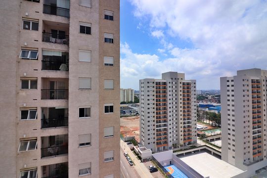 Quarto 2 Vista  de apartamento à venda com 2 quartos, 56m² em Planalto, São Bernardo do Campo