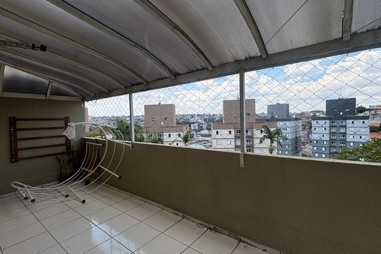 Varanda - Area de Serviço de apartamento à venda com 3 quartos, 86m² em Vila Lutécia, Santo André