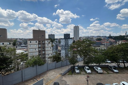 Sala Vista  de apartamento à venda com 3 quartos, 86m² em Vila Lutécia, Santo André