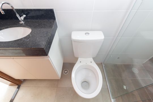 Banheiro de apartamento para alugar com 1 quarto, 40m² em Vila Siqueira (zona Leste), São Paulo