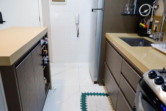 Cozinha de apartamento para alugar com 2 quartos, 67m² em Centro, Osasco