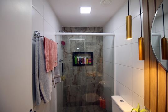 Banheiro de apartamento à venda com 3 quartos, 118m² em Vista Alegre, Rio de Janeiro