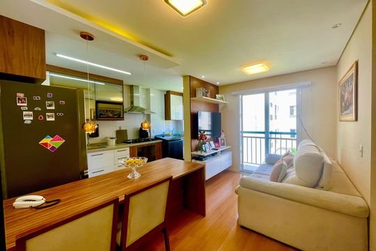 Sala de apartamento à venda com 2 quartos, 58m² em Jardim Guilhermino, Guarulhos