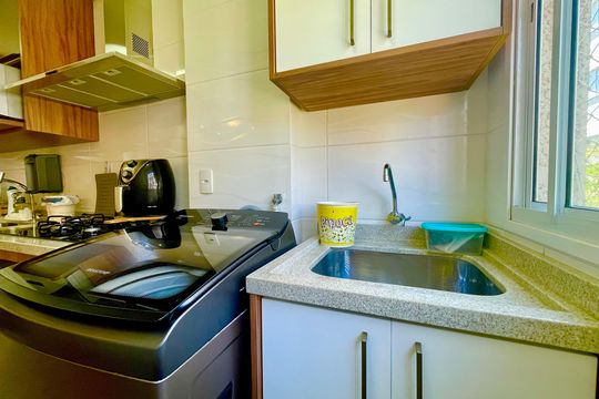 Área de Serviço de apartamento à venda com 2 quartos, 58m² em Jardim Guilhermino, Guarulhos
