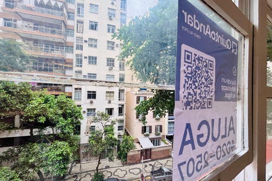 Placa de apartamento para alugar com 3 quartos, 216m² em Copacabana, Rio de Janeiro