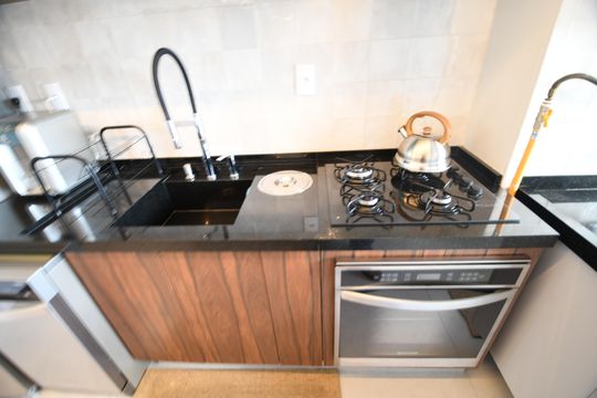 Cozinha de apartamento à venda com 2 quartos, 67m² em Jardim Brasil, Campinas