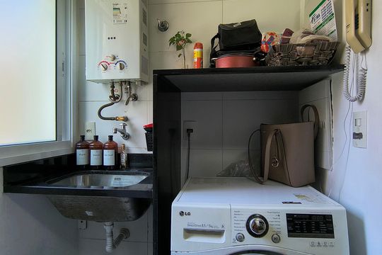 Área de Serviço de apartamento à venda com 2 quartos, 80m² em Taquara, Rio de Janeiro