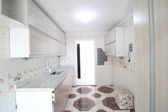 Cozinha de apartamento à venda com 3 quartos, 88m² em Campininha, São Paulo