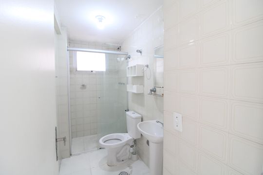 Banheiro comum de apartamento à venda com 3 quartos, 88m² em Campininha, São Paulo