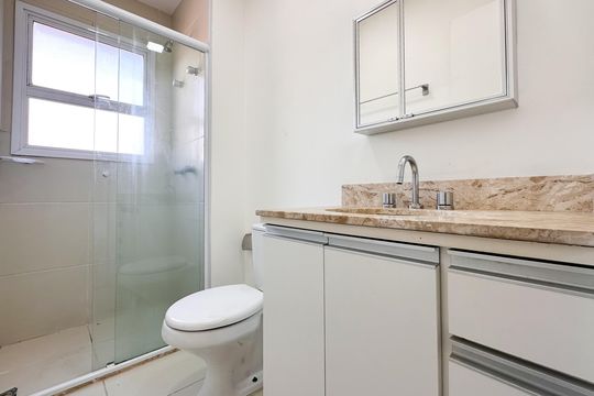 Banheiro da Suíte de apartamento à venda com 3 quartos, 93m² em Baeta Neves, São Bernardo do Campo