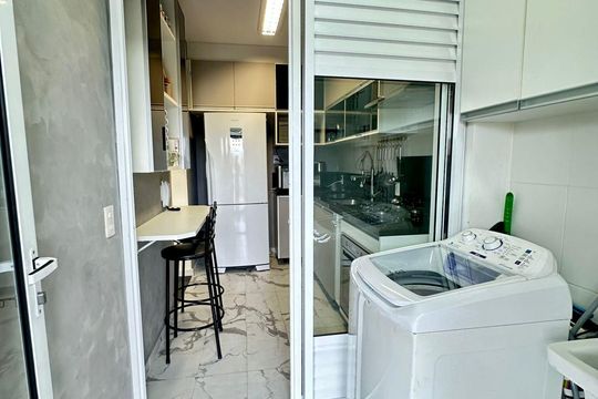 Área de serviço de apartamento à venda com 2 quartos, 81m² em Melville Empresarial II, Barueri