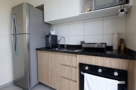 Cozinha de kitnet/studio à venda com 1 quarto, 48m² em Vila Ernesto, São Paulo