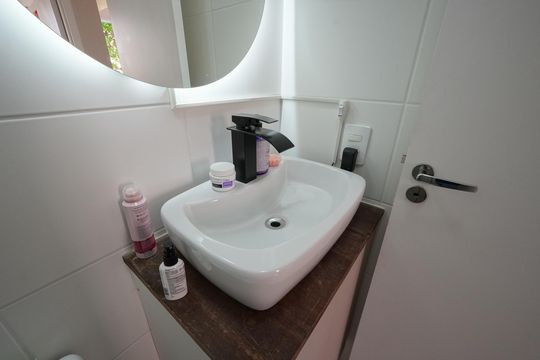 Banheiro de apartamento à venda com 2 quartos, 32m² em Cambuci, São Paulo