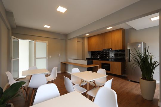 Área comum - Espaço Gourmet de kitnet/studio à venda com 1 quarto, 23m² em Vila Ema, São Paulo