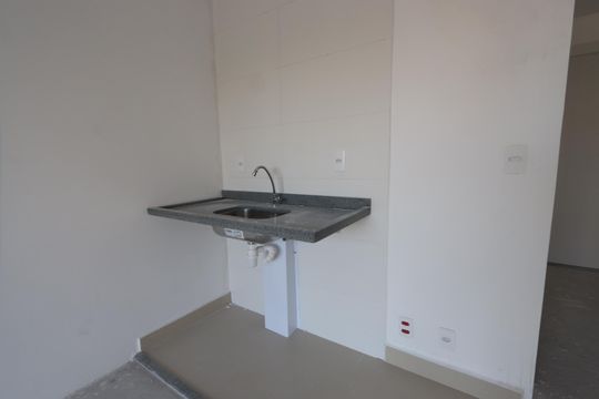 Studio - detalhe cozinha de kitnet/studio à venda com 1 quarto, 23m² em Vila Ema, São Paulo