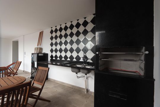 Área comum - Churrasqueira de kitnet/studio à venda com 1 quarto, 32m² em Vila Ema, São Paulo