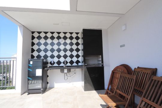Área comum - Churrasqueira no Rooftop de apartamento à venda com 2 quartos, 35m² em Vila Ema, São Paulo