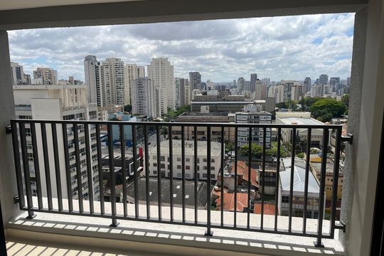 Varanda de apartamento à venda com 1 quarto, 28m² em Vila Clementino, São Paulo
