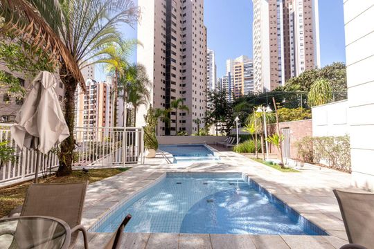 Área comum de apartamento para alugar com 3 quartos, 137m² em Vila Morumbi, São Paulo