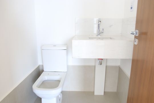 Lavabo de apartamento à venda com 1 quarto, 50m² em Setor Marista, Goiânia