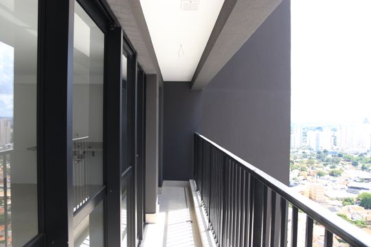 Sacada de apartamento à venda com 1 quarto, 50m² em Setor Marista, Goiânia