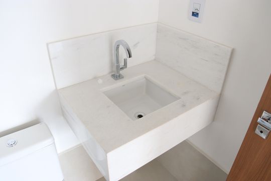 Lavabo de apartamento à venda com 1 quarto, 50m² em Setor Marista, Goiânia