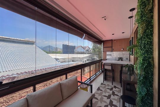 Varanda de apartamento à venda com 2 quartos, 88m² em Recreio dos Bandeirantes, Rio de Janeiro