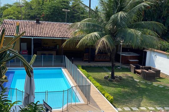 Piscina de casa de condomínio à venda com 4 quartos, 600m² em Jacarepaguá, Rio de Janeiro