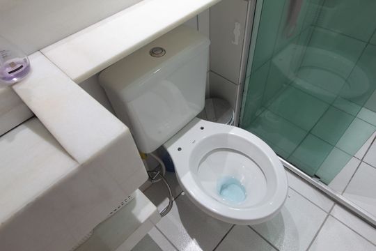 Banheiro de apartamento à venda com 3 quartos, 60m² em Frei Leopoldo, Belo Horizonte
