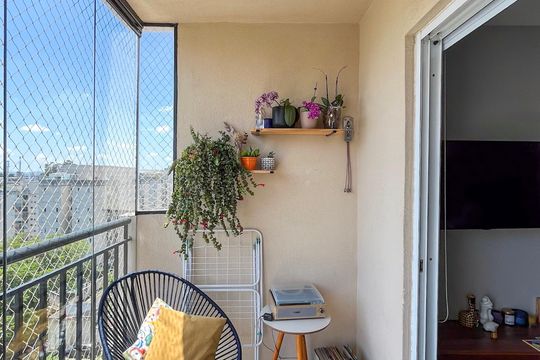 Sacada de apartamento para alugar com 3 quartos, 63m² em Jardim Celeste, São Paulo