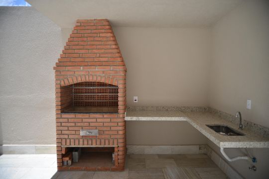 Área comum - Churrasqueira de apartamento à venda com 2 quartos, 56m² em Parque das Nações, Santo André