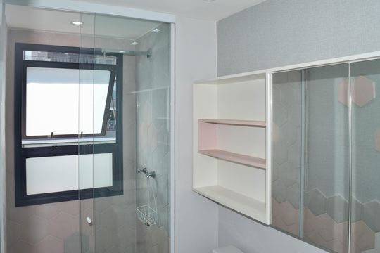 Banheiro Suíte 2 de apartamento para alugar com 2 quartos, 106m² em Tatuapé, São Paulo