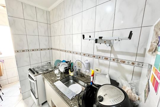 Cozinha de apartamento à venda com 2 quartos, 49m² em Vila Bela Vista (zona Norte), São Paulo