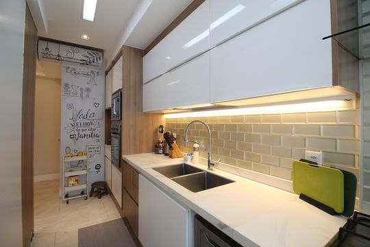 Cozinha de apartamento à venda com 3 quartos, 173m² em Barra Olímpica, Rio de Janeiro