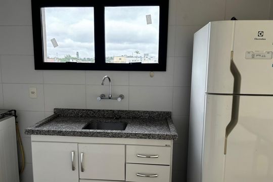 Cozinha de apartamento à venda com 2 quartos, 43m² em Vila Joao Pessoa, Porto Alegre