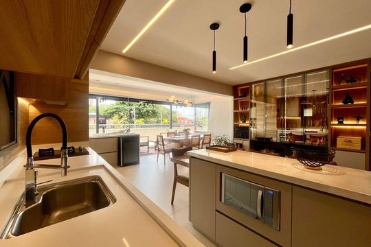 Cozinha de apartamento à venda com 3 quartos, 228m² em Jardim Brasil, Campinas