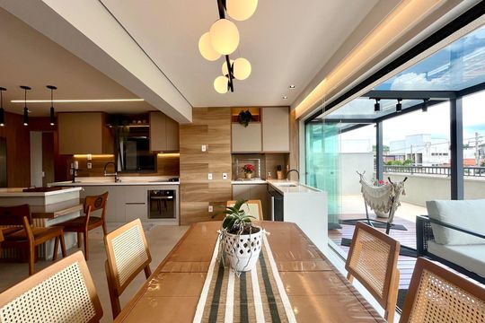 Cozinha de apartamento à venda com 3 quartos, 228m² em Jardim Brasil, Campinas