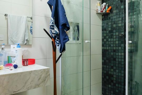 Banheiro da suíte de apartamento à venda com 8 quartos, 466m² em Cerâmica, São Caetano do Sul