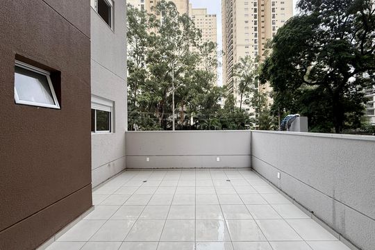 Terraço Quarto 2 de apartamento à venda com 2 quartos, 67m² em Brooklin, São Paulo