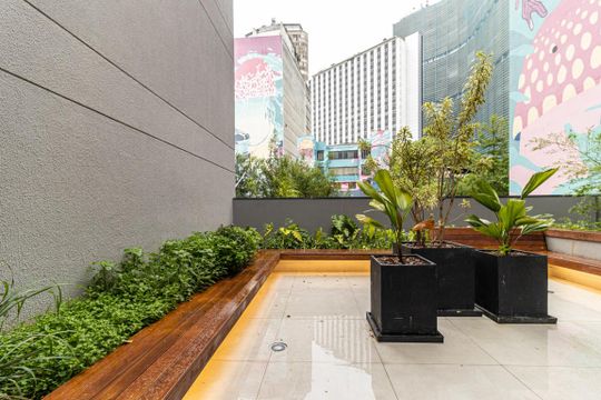 Horta de kitnet/studio para alugar com 1 quarto, 22m² em República, São Paulo