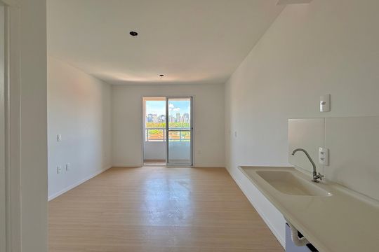 Cozinha  de kitnet/studio para alugar com 1 quarto, 25m² em Itaim Bibi, São Paulo