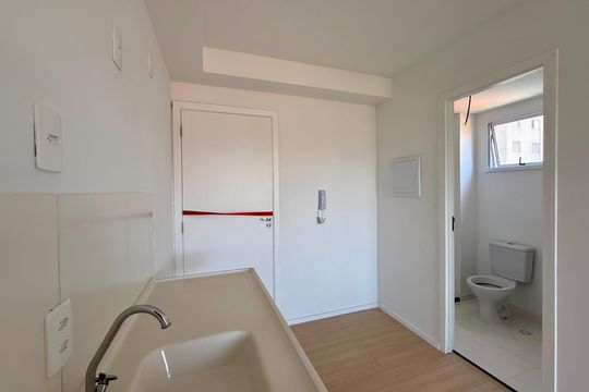 Cozinha  de kitnet/studio para alugar com 1 quarto, 25m² em Itaim Bibi, São Paulo