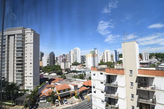 Cozinha - Vista de casa de condomínio à venda com 1 quarto, 40m² em Cambuí, Campinas