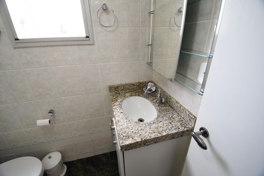 Banheiro de apartamento para alugar com 2 quartos, 60m² em Vila Nova Teixeira, Campinas