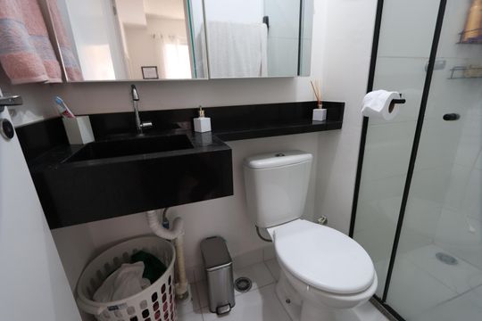 Banheiro de apartamento para alugar com 2 quartos, 34m² em Vila Graciosa, São Paulo